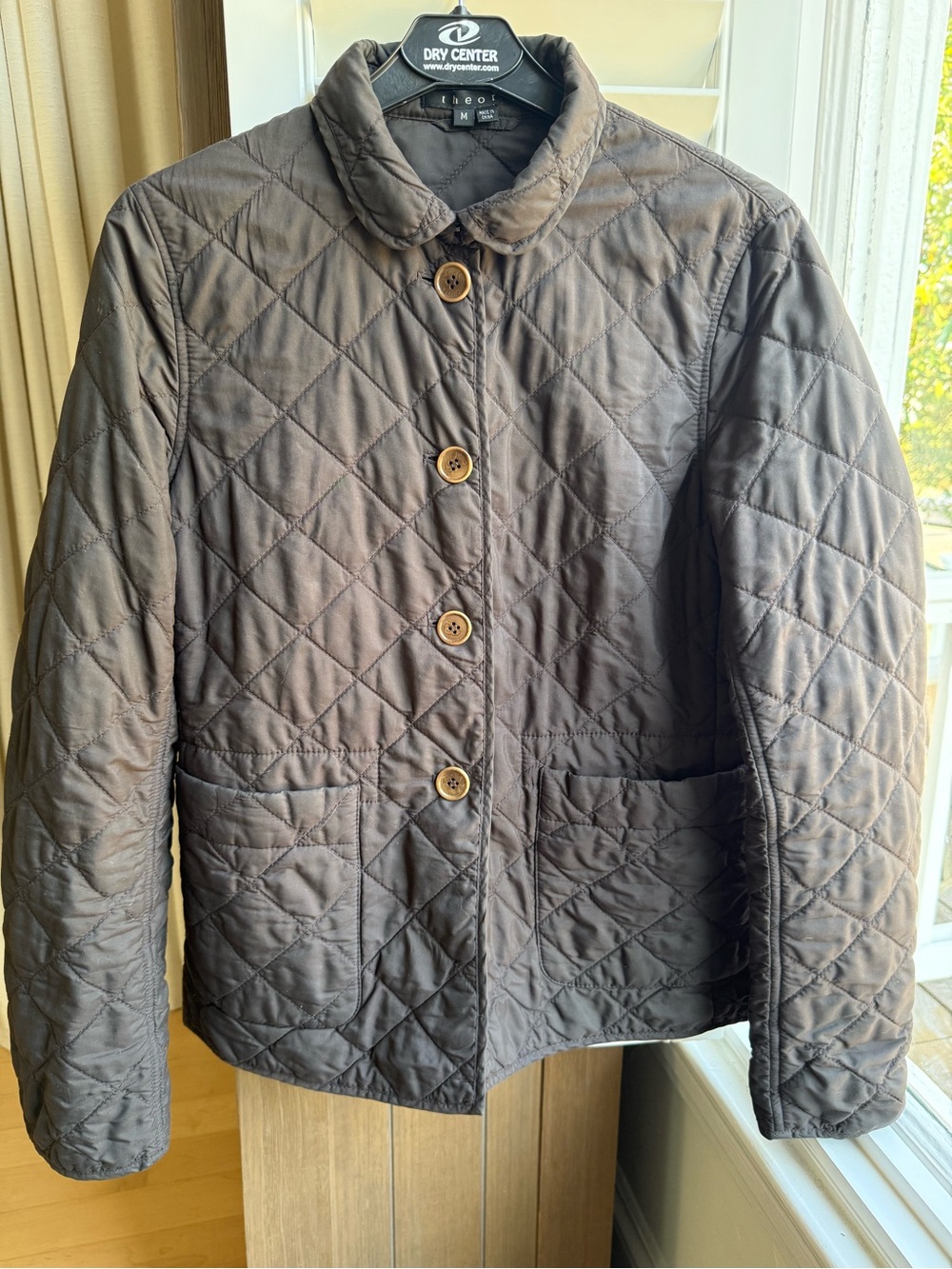 Theory Quilted Brown Women's Jacket